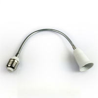 Adaptateur d'extension flexible en plastique pour lampe de bureau, douille E27, vente en gros d'usine