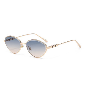 Jamie 9028 Metal Cat-Eye Sunglasses Gold Frame UV400 Women Outdoor Fashion - Product Image 4