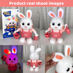 Zhorya simpatico cartone animato danza coniglio Montessori giocattoli sensoriali elettrico canto ballo bambini giocattoli educativi precoci - Product Image 5