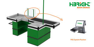 Mostrador de Caja de Acero de Alta Calidad para Tiendas Minoristas, Mostrador de Caja para Supermercados y Centros Comerciales - Product Image 4