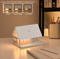 Lampe de chevet moderne à chargement sans fil et commande tactile pour chambre à coucher, petite lampe de table LED de luxe avec machine à bruit blanc et lumière blanc chaud