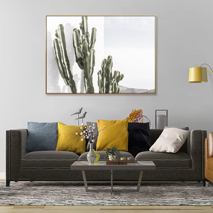 Peinture murale Guanjun Nouvelle Collection : Château Bohème <span class=keywords><strong>Cactus</strong></span> pour Salon, Décoration Intérieure, Tableau Flottant - Product Image 3