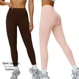 Autumn/Winter Yoga Pants with <strong>Fleece</strong> Lining High-Waisted Warm Gym Leggings Outdoor Sports Running Fitness Wear for Women - Product Image 1