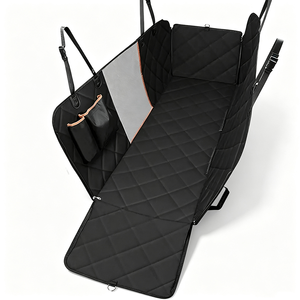 Dog Car Seat Cover Back Seat Breathable Mesh Pet Travel Carrie Nonslip Hammock <b>Protector</b> With Side Storage Washable Pet Mat - Product Image 1