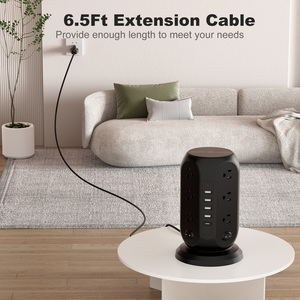 Nhà Máy bán hàng trực tiếp 12-way <span class=keywords><strong>Power</strong></span> Strip 4 USB 1 Type-C cổng chúng tôi Surge Protector Ổ cắm điện USB mở rộng cáp <span class=keywords><strong>adapter</strong></span> cắm - Product Image 3