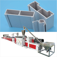 Machine de fabrication de profilés de fenêtres en PVC de haute qualité, machine d'extrusion de cadres de portes en WPC, ligne de production de profilés en plastique