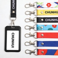 CH Wholesale Sublimation Printing Polyester Lanyards With Logo Custom Certification Keychain OEM ODM ECO Promotion Event Gifts