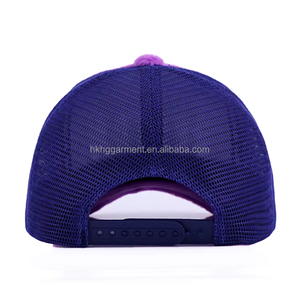 Custom <b>Purple</b> 5 Panel Velvet Trucker <b>Hat</b> Blank Custom Embroidery <b>Hats</b> Fuzzy Trucker <b>Hat</b> For Adults - Product Image 3