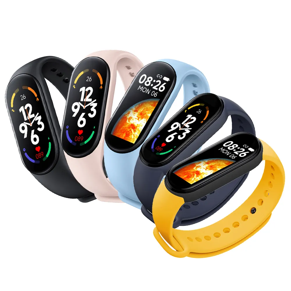 M6 سوار ذكي القلب معدل ضغط الدم m7 Smartband Montre كنكت ساعة ذكية المنزلق m7 سوار الذكية الفرقة 7