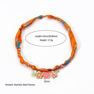 Collier hawaïen en acier inoxydable plaqué or pendentif couple avec type de chaîne de brin en forme d'étoile à la mode - Product Image 2