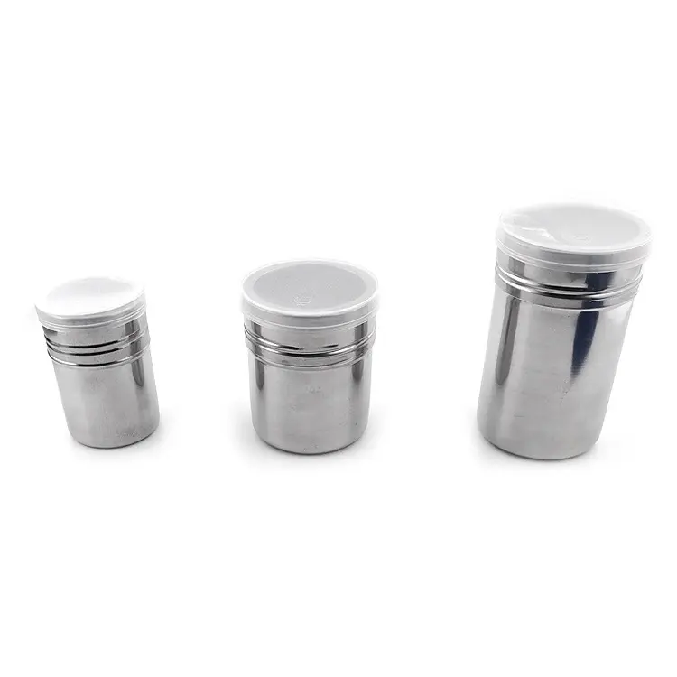 Kitchen Multifunctional Stainless Steel Barbecue Seasoning Spice Jar Pepper Salt Shaker