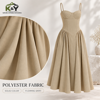 Robe Midi sans Manches pour Femme, Coupe Slim, Taille Haute, en Polyester, Style Club, Col Rond, Bretelles, Élégante, Vintage, Couleur Unie, Collection Automne