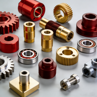 Kit de composants usinés CNC en alliage de titane, laiton et cuivre, anodisés, pour usinage multi-étapes, pièce personnalisée pour aluminium, acier et acier inoxydable