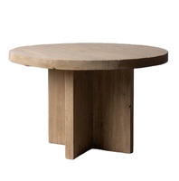 Rustikaler runder Esstisch aus chinesischem recyceltem Holz Wohnzimmer möbel Antiker Altmöbel-Tisch