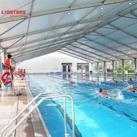 Tente de natation intérieure/extérieure à portée libre 20x30m pour l'entraînement toutes saisons et abri de natatorium