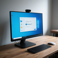 Nouvel ordinateur tout-en-un avec écran LCD de 23,8 pouces, processeur Intel I3/I5/I7, ordinateur de jeu DIY, utilisation professionnelle avec ports USB, stockage SSD+HDD
