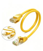 Cable de Red Ethernet LAN Cat5e UTP CCA de Alta Gama, con Conector RJ45 Antienredos, Certificado CE/FCC, Longitud Personalizable para Dispositivos Inteligentes