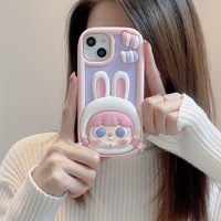 2023 bonbons lapin fille Tpu Silicone étui de téléphone antichoc avec Style dessin animé pour Iphone 11 12 13 14 Pro Pro Max