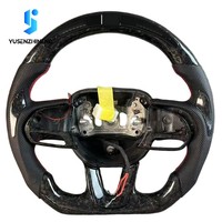 Volant personnalisé en fibre de carbone forgée rouge avec LED pour Dodge Charger Scat Pack Rt Challenger Durango Hellcat SRT8 Accessoires