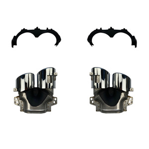 Embout d'échappement Amp-Z en acier inoxydable argent noir universel pour Mercedes-Benz Classe GLA H247 GLA200 220 250 GLA35 - Product Image 4