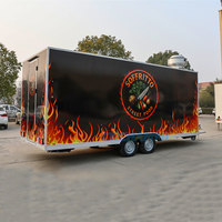 Chariot de vente ambulant personnalisé Chammp avec cuisine complète pour hot-dogs, glaces et restauration rapide