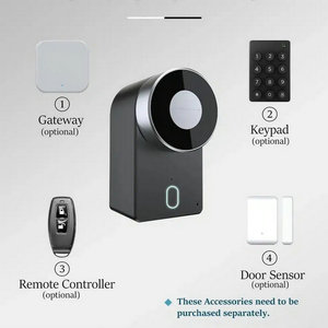 Nouvelle serrure de porte intelligente développée clavier sans fil déverrouillage à distance passerelle ttlock application électronique numérique serrure de porte intelligente - Product Image 5