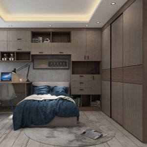 YALIG Armoire moderne de petite taille en forme de L, dressing, design de chambre à coucher - Product Image 6