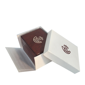 Lujo marrón Flip Piano laca reloj de madera caja - Product Image 5