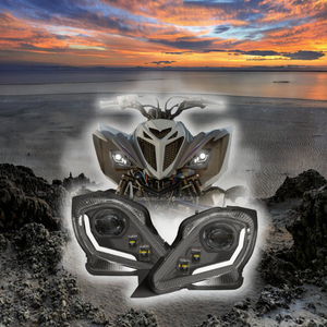 Phare à LED approuvé par le DOT pour Yamaha <span class=keywords><strong>Raptor</strong></span> 700 ATV 2006-2022 YFZ 450 Series LED Halo Headlight Accessories High-quality - Product Image 2