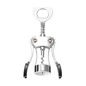 Ouvre-bouteille multifonctionnel en acier inoxydable, tire-bouchon pour usage domestique, forme ronde, matériau en alliage de zinc - Product Image 1