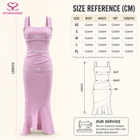 Fabrication de vêtements sur mesure, robe sirène rose à col carré, sans manches, pour invitées de mariage, soirée, vente en gros, OEM, ODM, usine