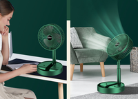 Ventilateur de bureau portable avec hauteur réglable pour voyage camping tente chambre bébé enfants, rechargeable et super silencieux