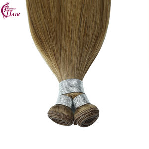 FH # Extensiones de Cabello Humano Genius Weft Marrón 8, Proveedores de Cabello Humano Europeo de un Solo Donante, Cabello Humano Genius Weft - Product Image 3