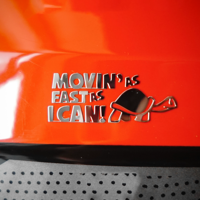 Autocollant de logo de voiture personnalisé en nickel métallique doré de luxe, autocollant de transfert 3D en métal UV