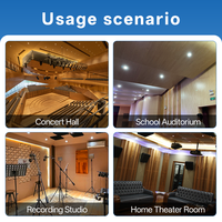 Diffuseur acoustique de plafond en bois massif OUYUAN, ignifuge, imperméable, écologique, moderne, pour salon, cuisine, salle de bain, studio