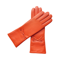 Hot Sale Damen Winter Langes Kleid Leder handschuhe Schaffell Strick Kaschmir Bogen Schmetterling Knoten für das tägliche Leben Outdoor-Sportarten