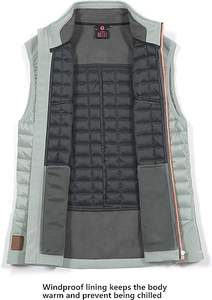 Gilet da <span class=keywords><strong>donna</strong></span> leggero, traspirante, impermeabile, imbottito in poliestere, caldo, senza maniche, per escursionismo, corsa, campeggio, golf - Product Image 3