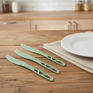 Juego de Cuchillos y Palillos <span class=keywords><strong>Desechables</strong></span> Ecológicos Quanhua de 16 cm, Material CPLA, Utensilios para Fiestas de Regreso a Clases - Product Image 5
