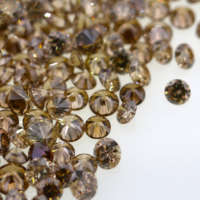 GP Natural Champagne Diamond Round Cut Natural Loose Diamond cognac fantaisie vente en gros