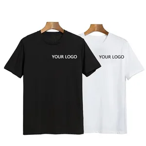 Оптовая продажа, фабричные футболки высокого качества с логотипом на заказ, 100% хлопок, 180GSM, 220GSM, плотная футболка большого размера