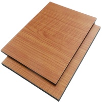 Panel compuesto de aluminio de Color madera de 1220*2440mm ACP para diseño de Casa salida de fábrica de decoración de pared fantástica