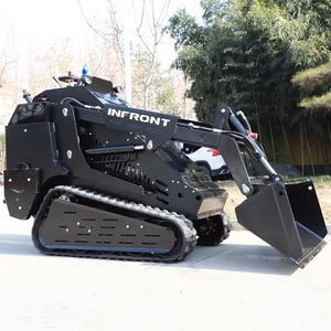 ENVÍO GRATUITO: Minicargadora de orugas INFRONT 5 EPA de 400 kg con trituradora forestal, cortacésped y cargador para trituración forestal - Product Image 3