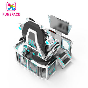 Pemasok VR 720 Roller Coaster rotasi <span class=keywords><strong>2</strong></span> kursi ruang waktu mini Simulator UFO 9D vR hiburan realitas Virtual - Product Image 5