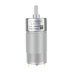 มอเตอร์เกียร์ Jgb37 555 Dc 24v 320rpm แบบแปรงถ่านแม่เหล็กถาวรพร้อมหน้าแปลนยึด - Product Image 1