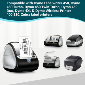 Étiquettes thermiques directes 2,25 x 0,75 po, dos noir, perforées, faciles à déchirer, 3-proof, sans BPA, compatibles avec la plupart des imprimantes thermiques - Product Image 5