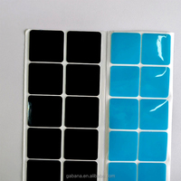 Feuille adhésive double face en gel PET PU GABANA personnalisée, haute résistance, sans dommages, écologique, découpée rectangulairement, mousse adhésive réutilisable