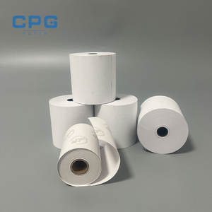 Wholesale CPG 80x80mm Thermal Receipt <b>Paper</b> <b>Roll</b> Double-Sided Sticky ISO Certified PET Material Supermarket POS EDC Machine - Product Image 1
