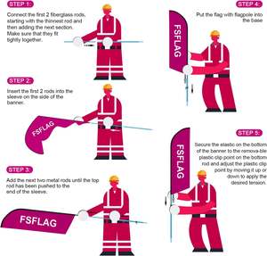 批发促销甜甜圈商店旗杆套件和甜甜圈咖啡店广告羽毛旗的基础 - Product Image 5