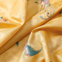 Tissu Jacquard 100% Polyester Brodé Respirant Gaufré pour Sacs, Robes d'Été, Chaussures de Mariage, Coussins, Rideaux