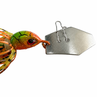 Leurre de pêche vibrant LUSHAZER Skirted Chatter Jig, appât anti-herbe pour brochet, perche et zander